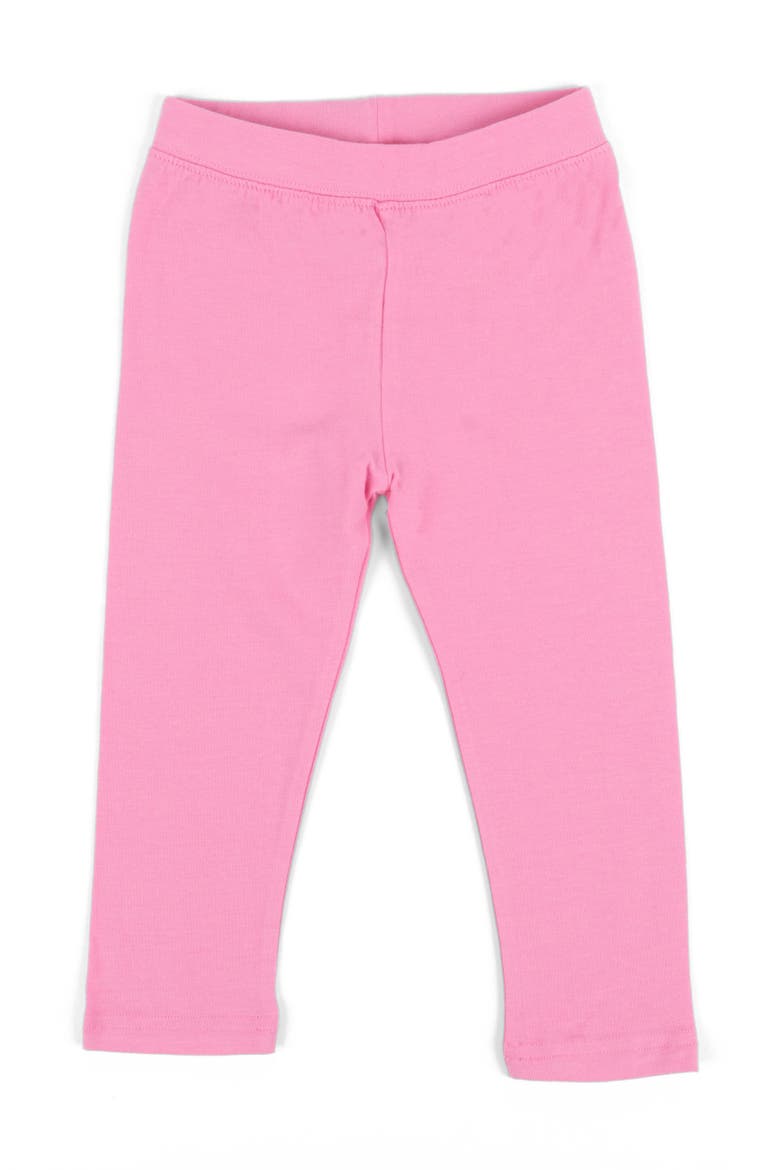 Girls Cotton Leggings, Solid Colors, Main, color, PINK