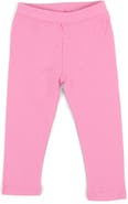 Leveret Girls Cotton Leggings, Solid Colors