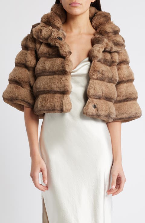 Faux Fur Bolero Jacket