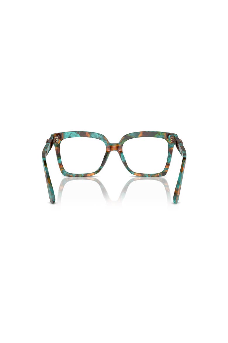 53mm Square optical glasses, Alternate, color, Green