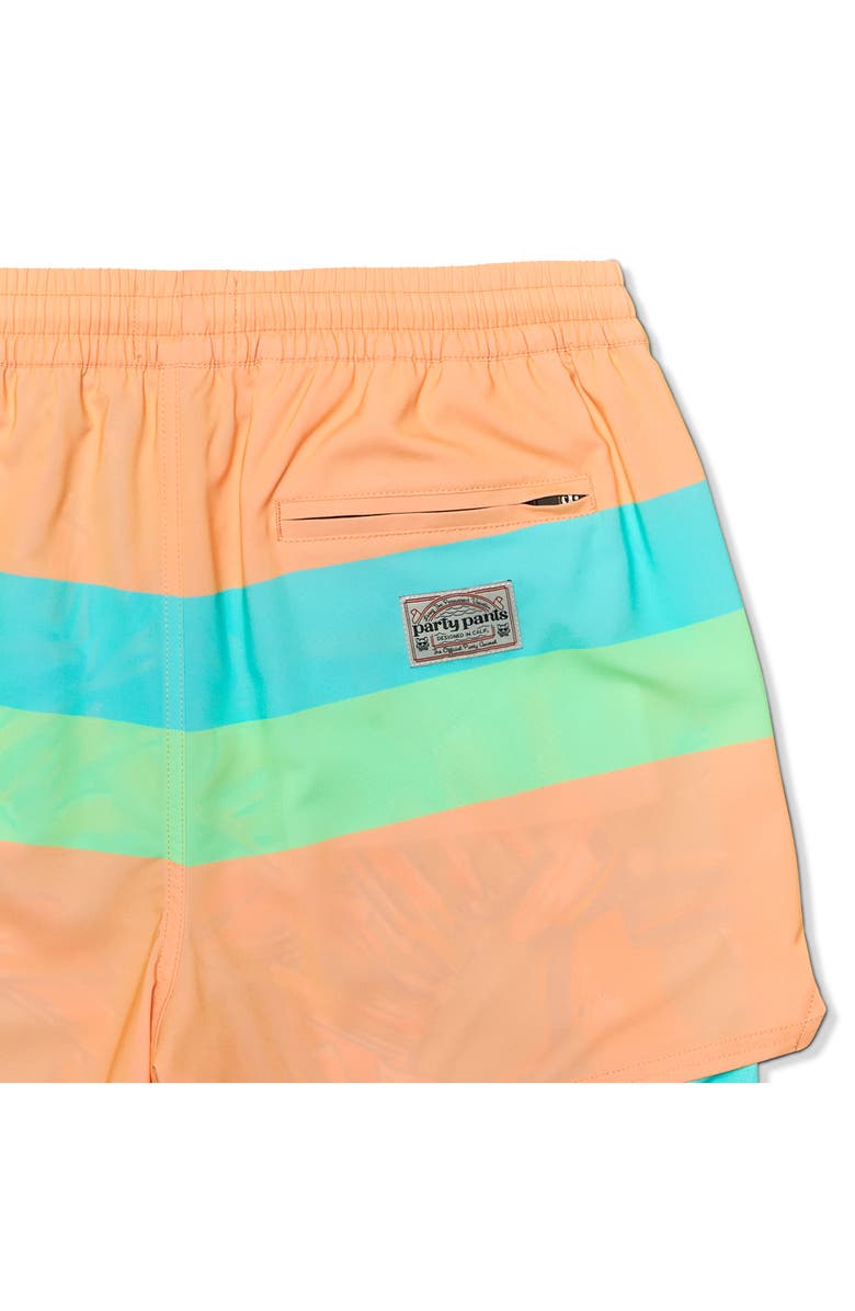 Party Pants All American Sport Swim Trunks, Alternate, color, Coral