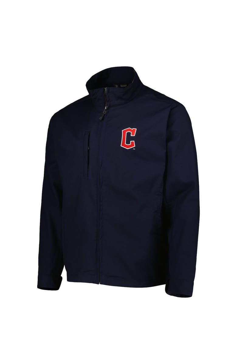 DUNBROOKE Men's Dunbrooke Navy Cleveland Guardians Journey Tri-Blend Full-Zip Jacket, Alternate, color, 