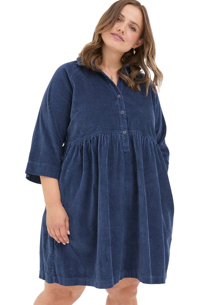 FatFace Women's Plus Size Sara Bubble Cord Dress, Main, color, 