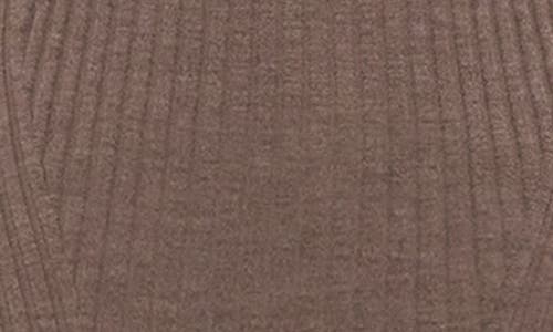 Helmut Lang Open Back Ribbed Top Light Brown Melange In Brown