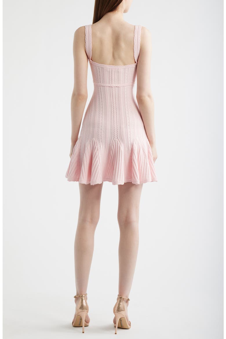 Tabatha Pointelle Minidress, Alternate, color, PEACH SORBET