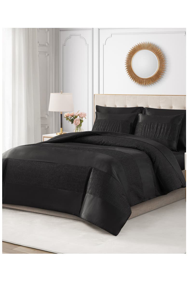 Glam Night Comforter Set, Alternate, color, BLACK
