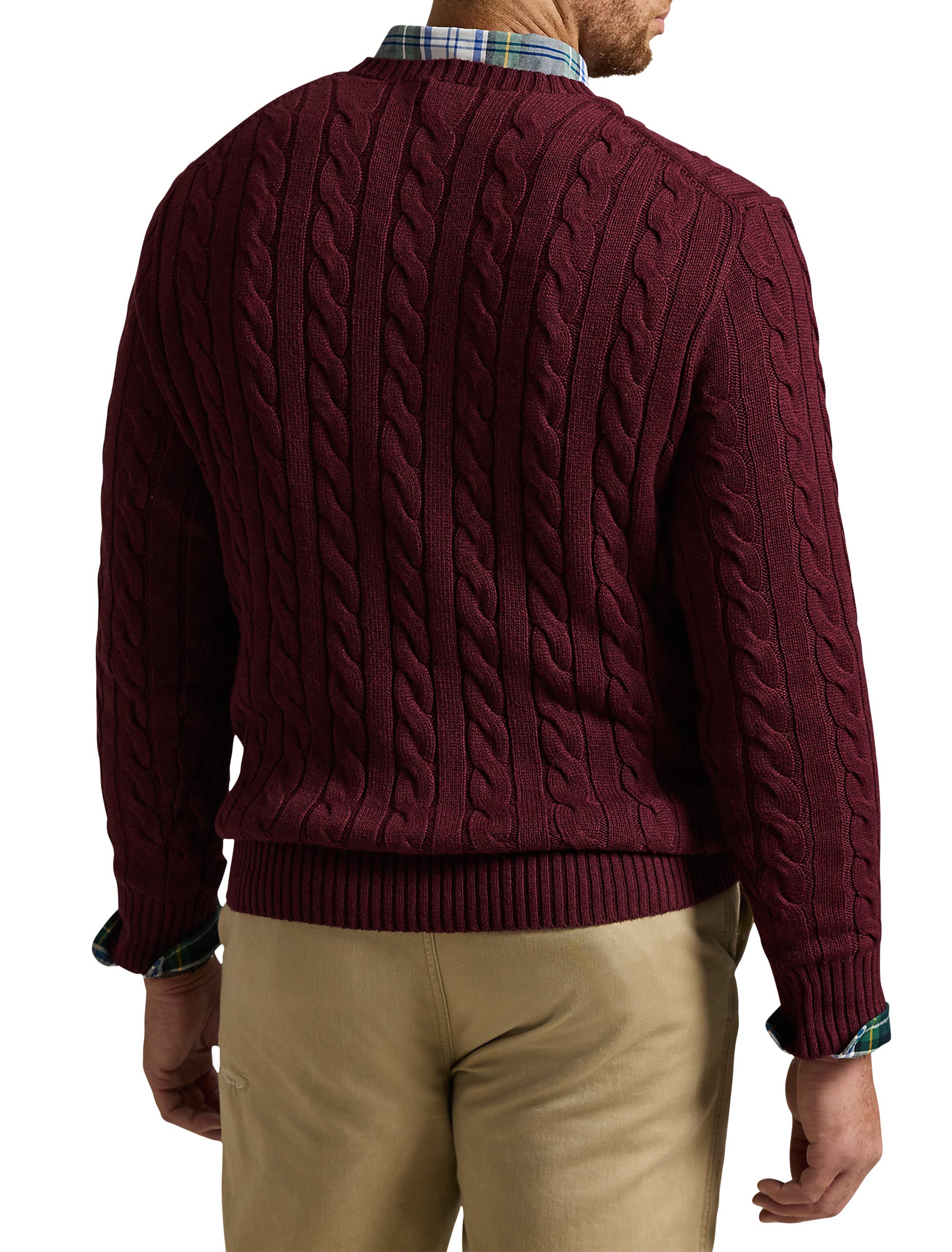 Big & Tall Cableknit Sweater - image 4