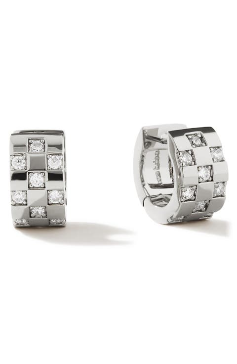 Eden Cubic Zirconia Huggie Hoop Earrings