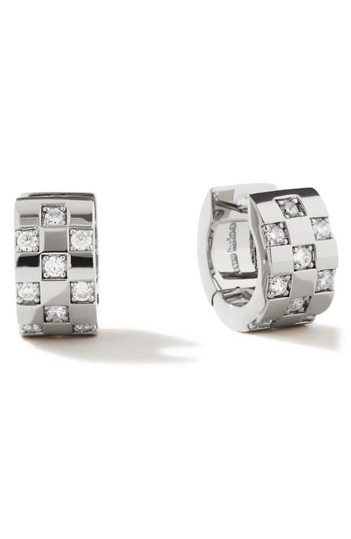 Ana Luisa Eden Cubic Zirconia Huggie Hoop Earrings