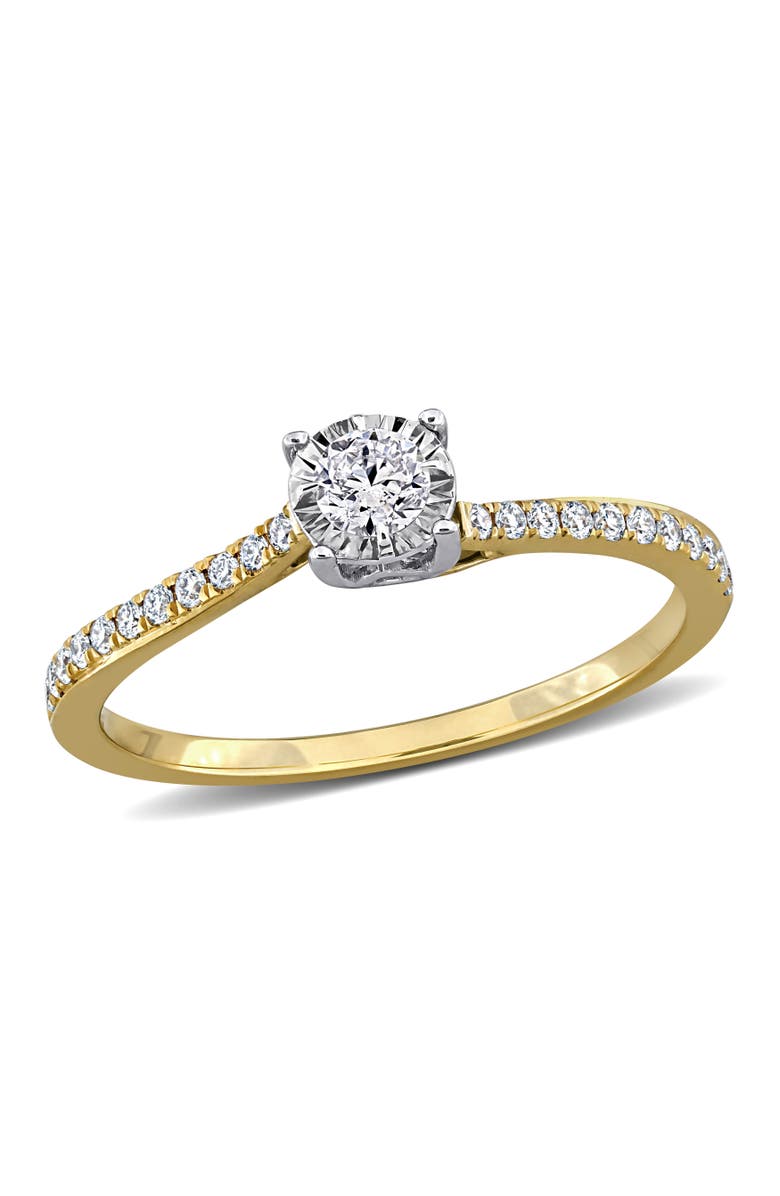 Julianna B. 1/4 ctw Lab-Grown Diamond Bypass Ring 18k, Main, color, Yellow Gold