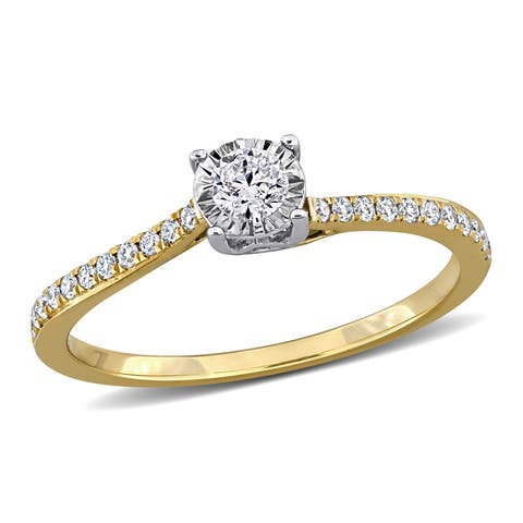 1/4 ctw Lab-Grown Diamond Bypass Ring 18k