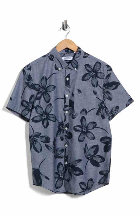 Original Penguin Chambray Flower Button-Down Shirt