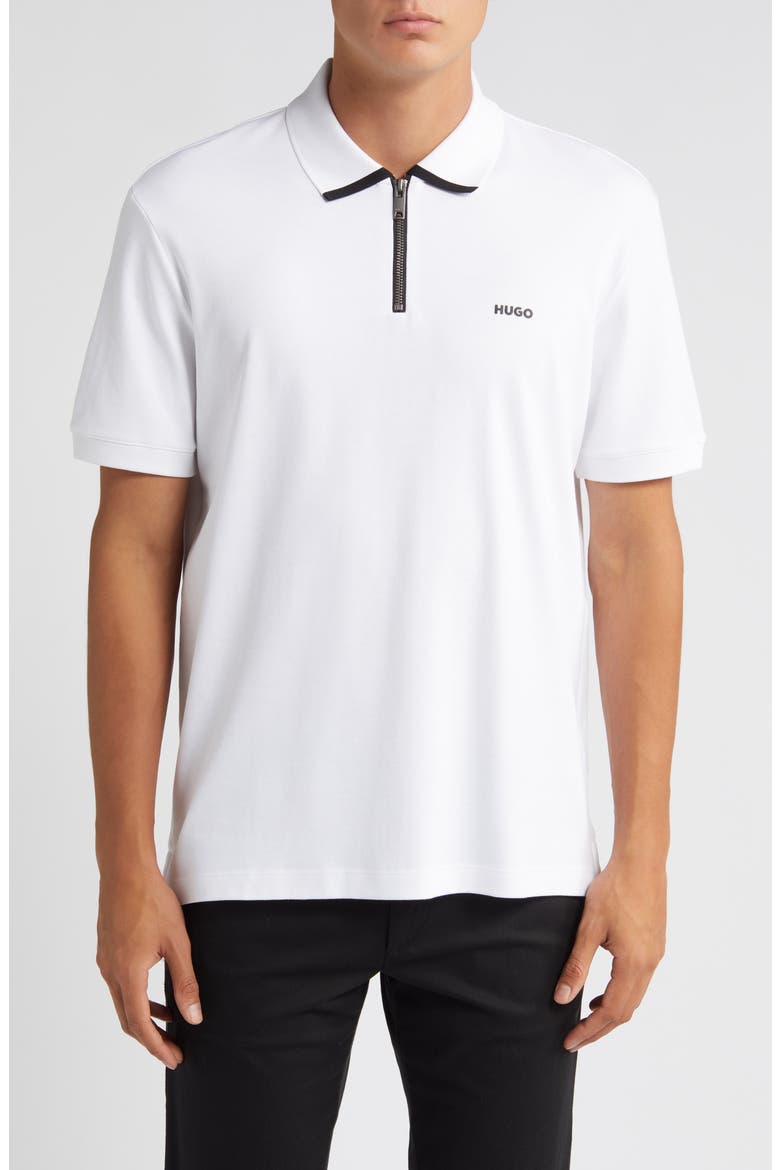 Dalomino Zip Polo, Main, color, WHT