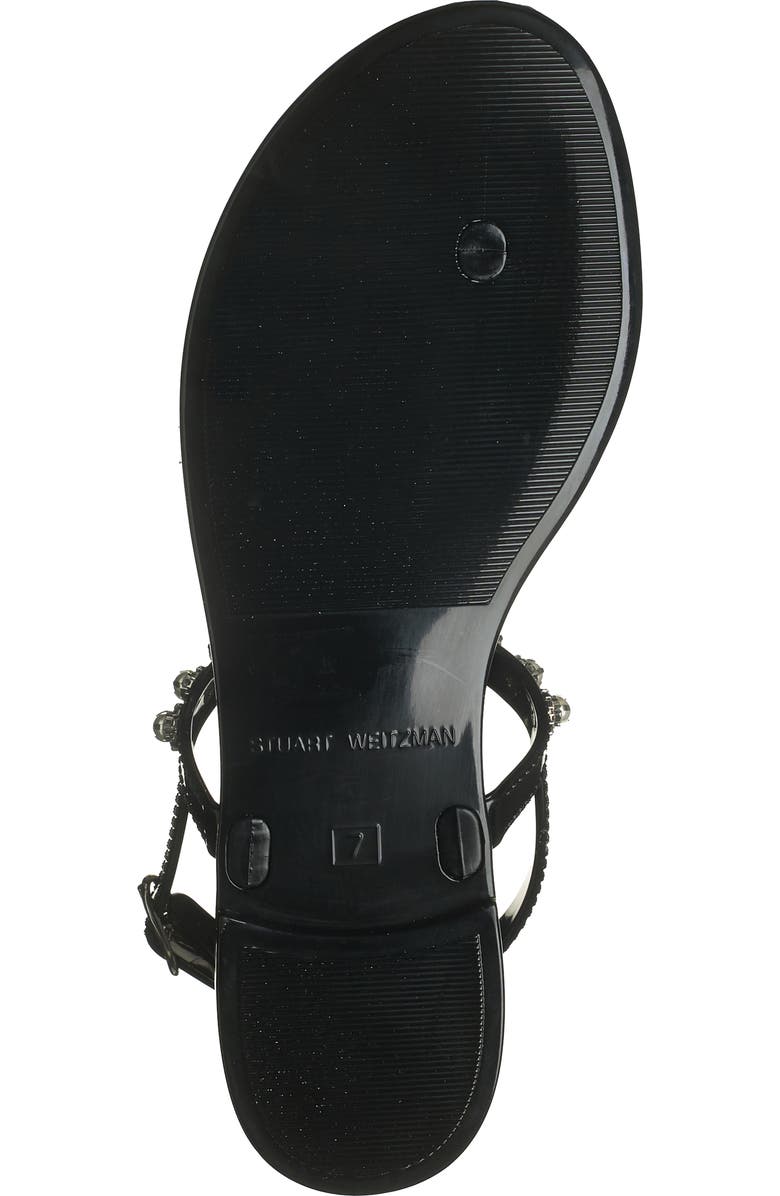 Stuart Weitzman Crystal Embellished Jelly Sandal, Alternate, color,