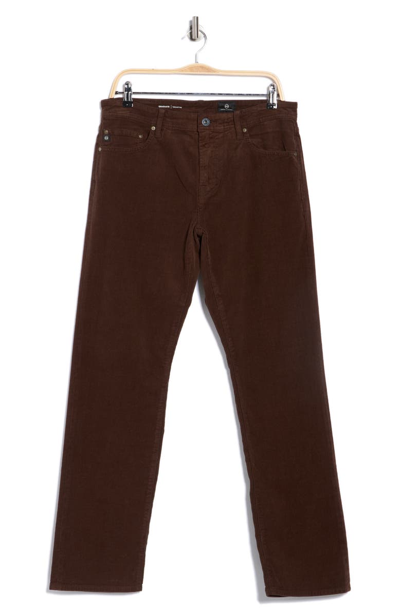AG The Graduate Tailored Leg Jeans, Alternate, color, Earth Brown