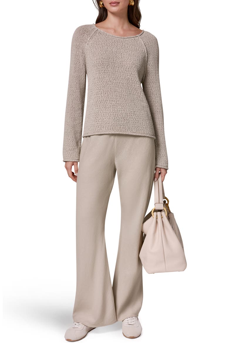 Easy Boat Neck Sweater, Alternate, color, SANDSTONE MULTI