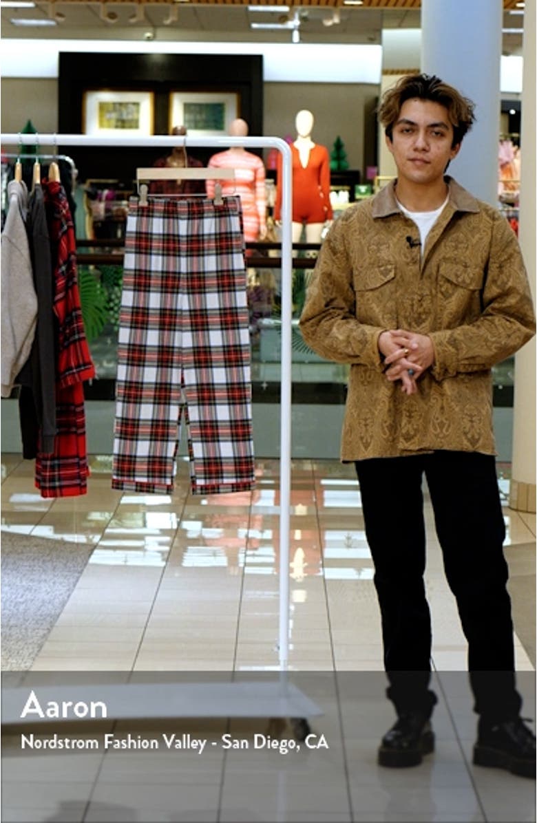 Kids' Balmoral Tartan Plaid Cotton Blend Pajama Pants, sales video thumbnail