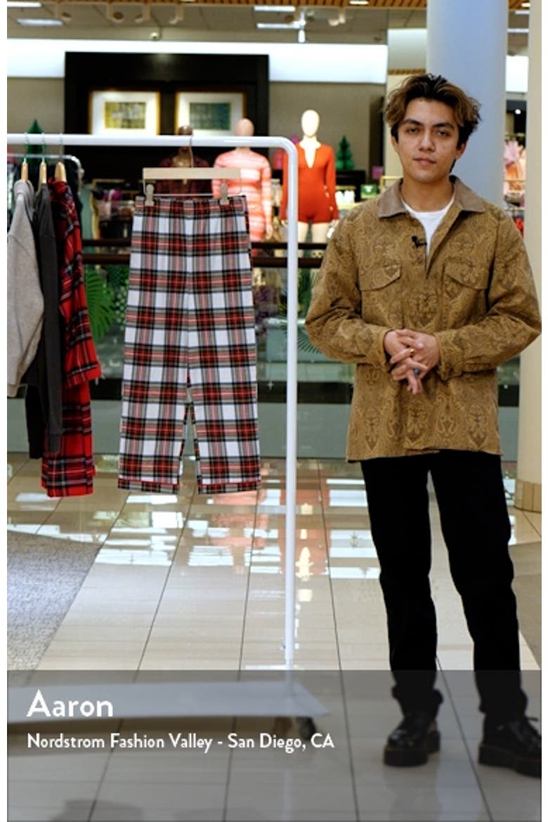 Kids' Balmoral Tartan Plaid Cotton Blend Pajama Pants video