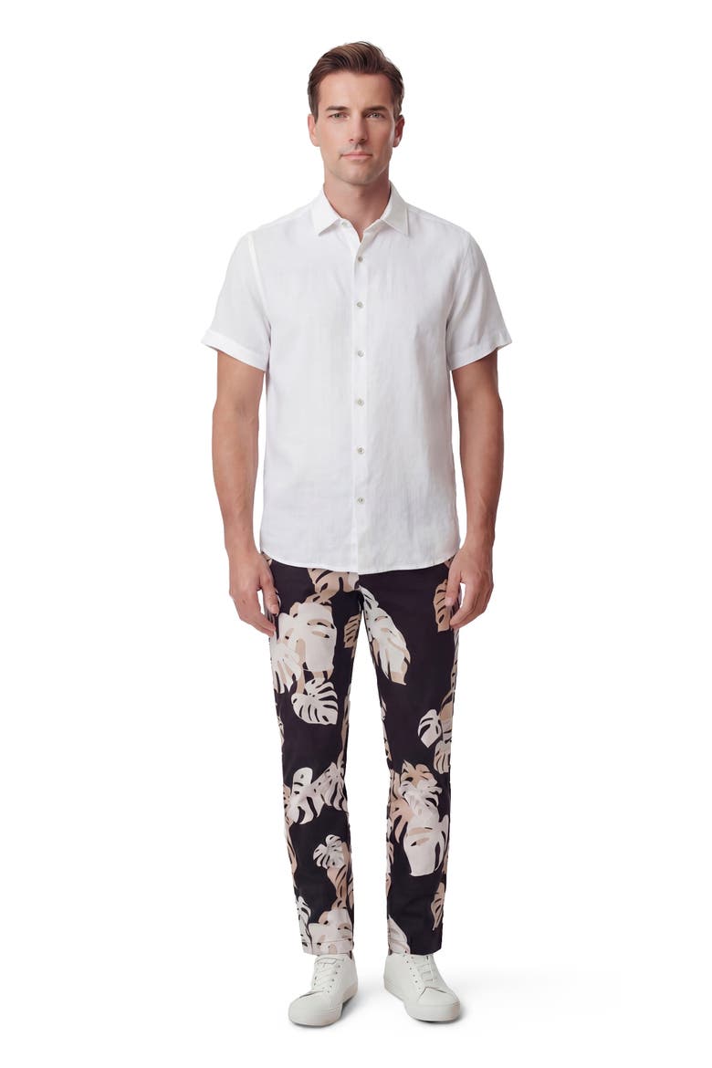 Monstera Floral Mens Tailored Pant, Main, color, MONSTERA FLORAL SMOKE
