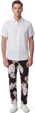 Lords of Harlech Monstera Floral Mens Tailored Pant