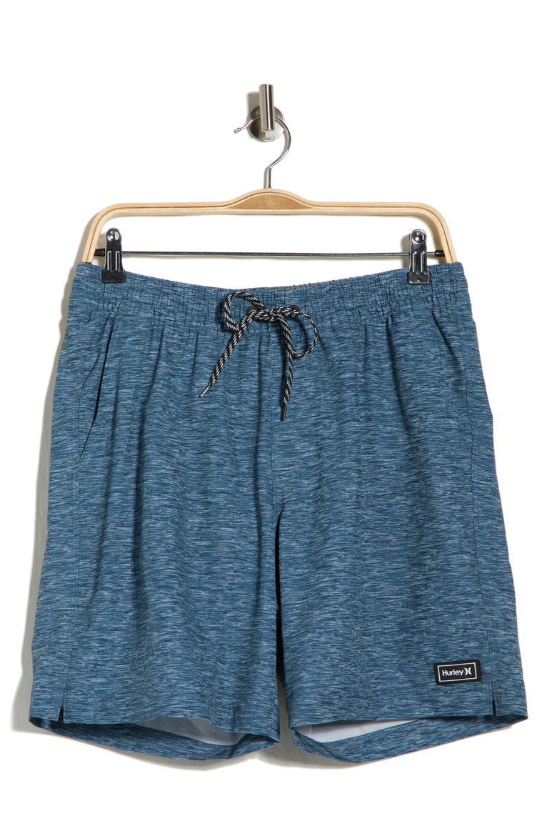 Static Volley Swim Shorts, Alternate, color, GREY/ NAVY