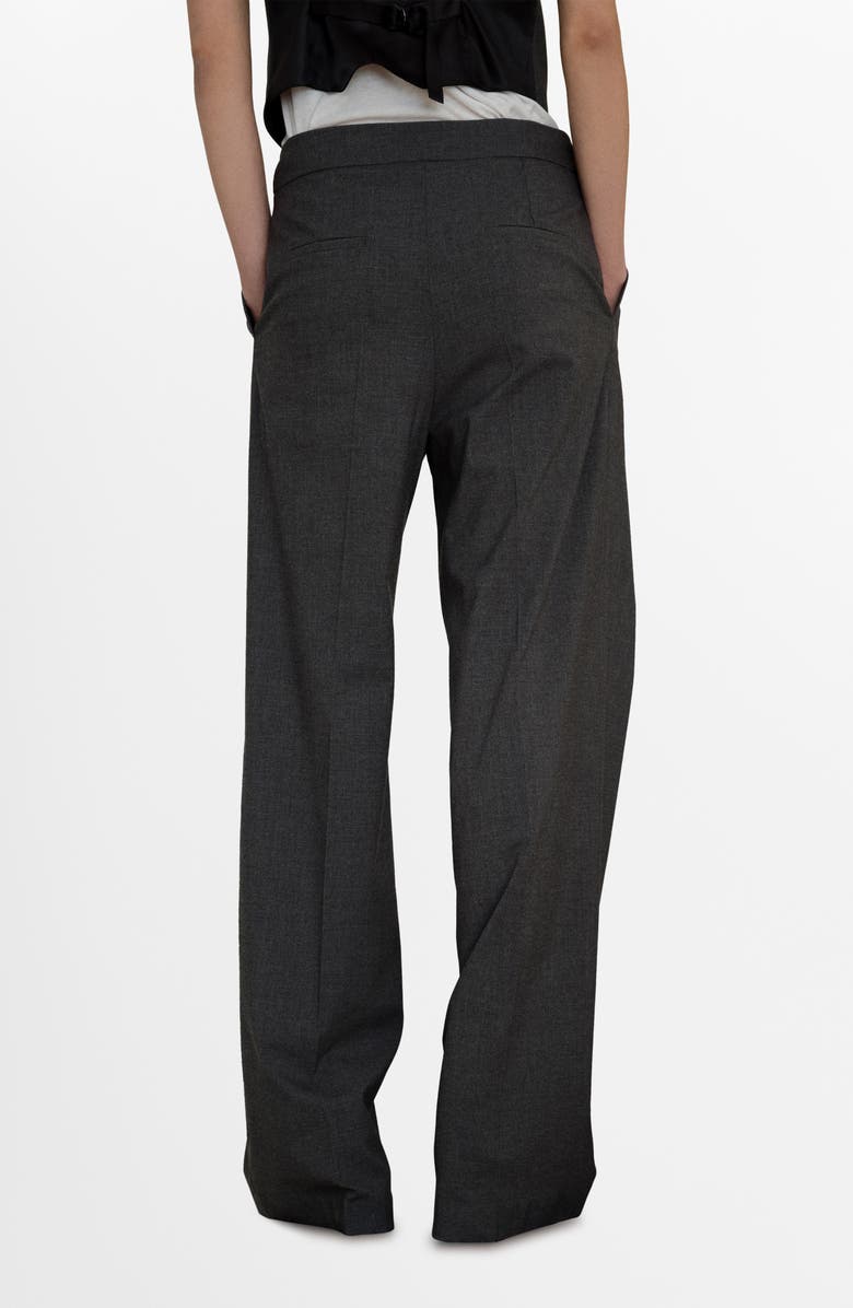 MANGO Straight Leg Suit Pants, Alternate, color, Grey