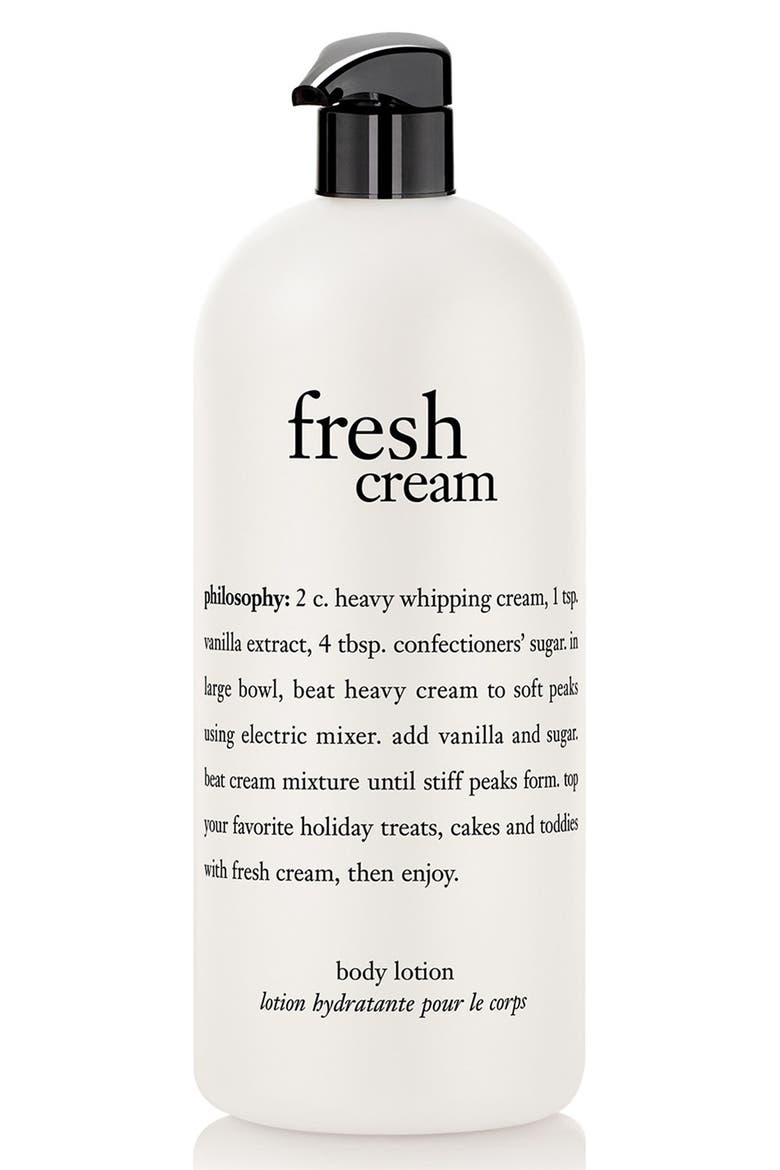 'fresh cream' lotion, Main, color, NO COLOR