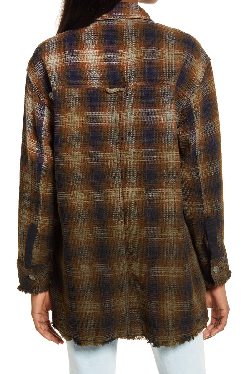 Free People Anneli Plaid Shirt Jacket, Alternate, color,