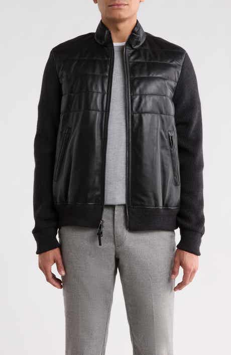 Mixed Media Bomber Jacket