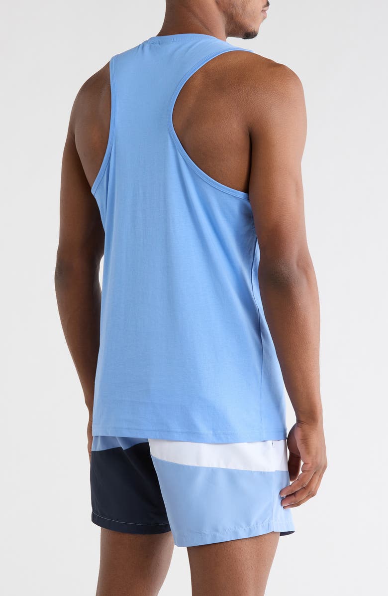 BOSS Beach Logo Tank Top, Alternate, color, Bright Blue