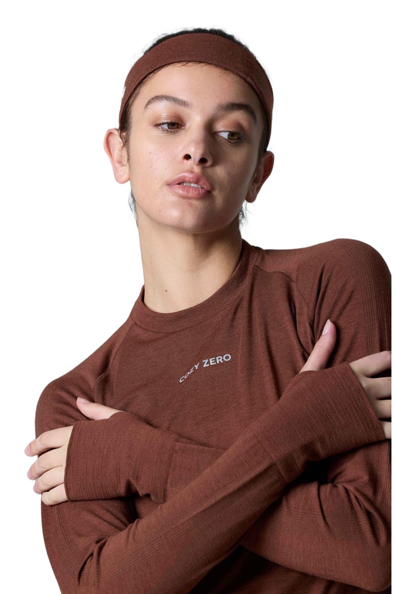 Tech Merino Classic Fit Long Sleeve Base Layer, Alternate, color, Cappuccino