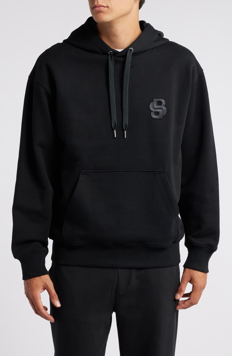 BOSS C-Sullivan Logo Hoodie, Main, color, Black