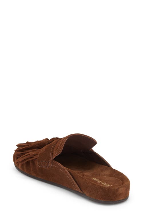 Jeffrey Campbell Toggle Fringe Mule In Brown