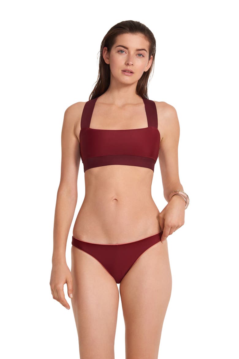 The Reversible Sporty Top, Alternate, color, Pink/Maroon