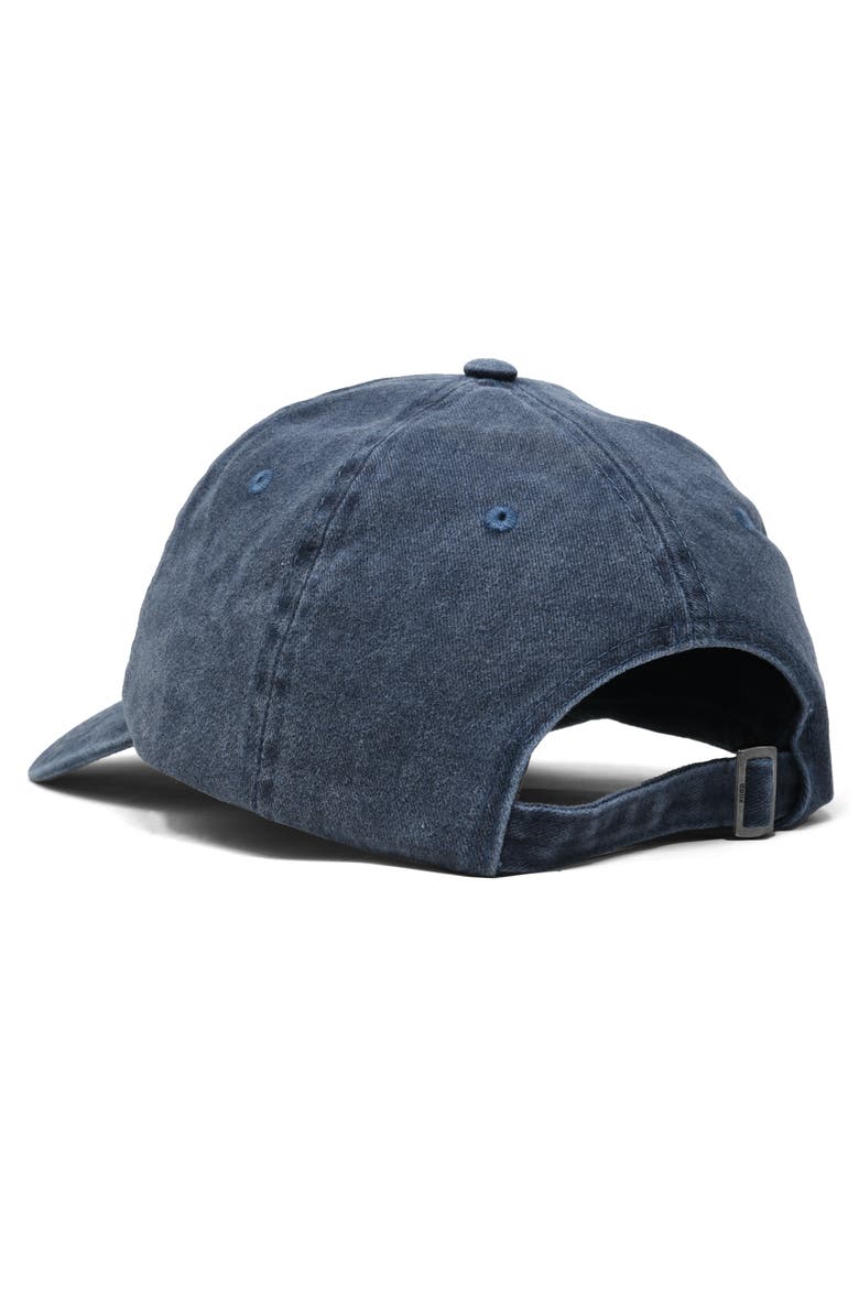 Pink Ribbon Dad Cap, Alternate, color, Washed Navy Blue