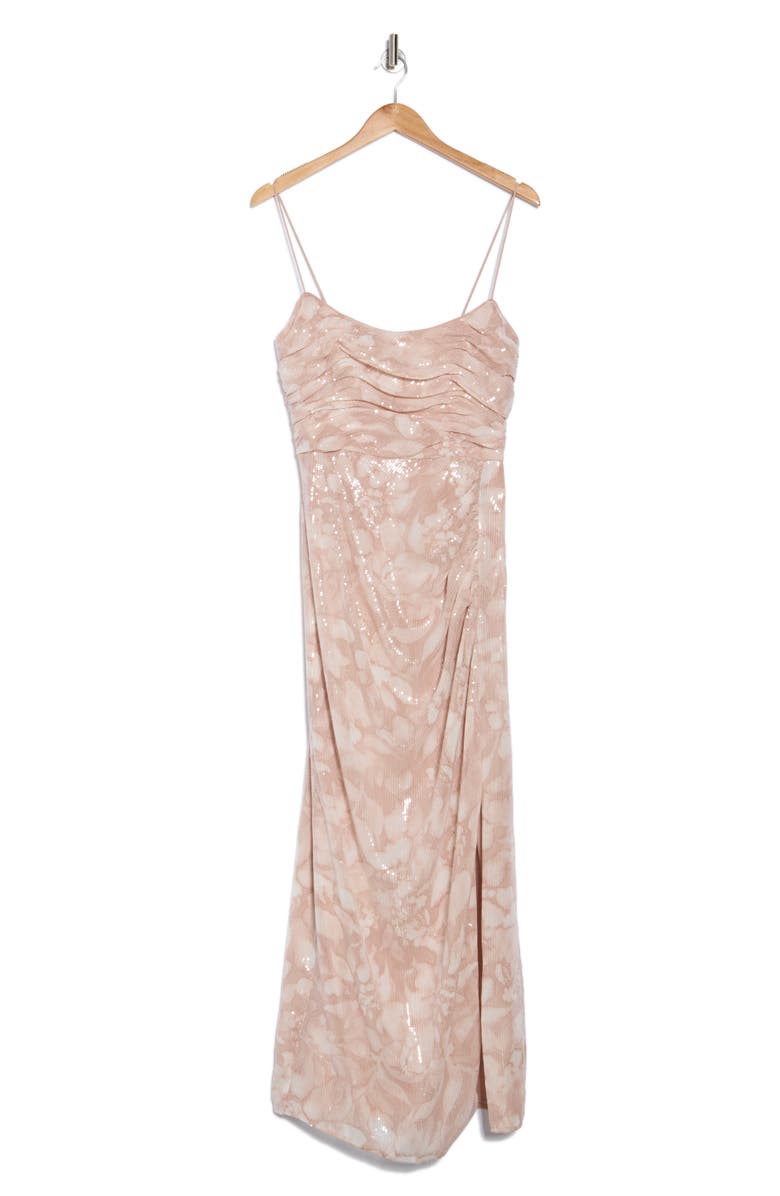 Hutch Luxe Slipdress, Alternate, color, Sand