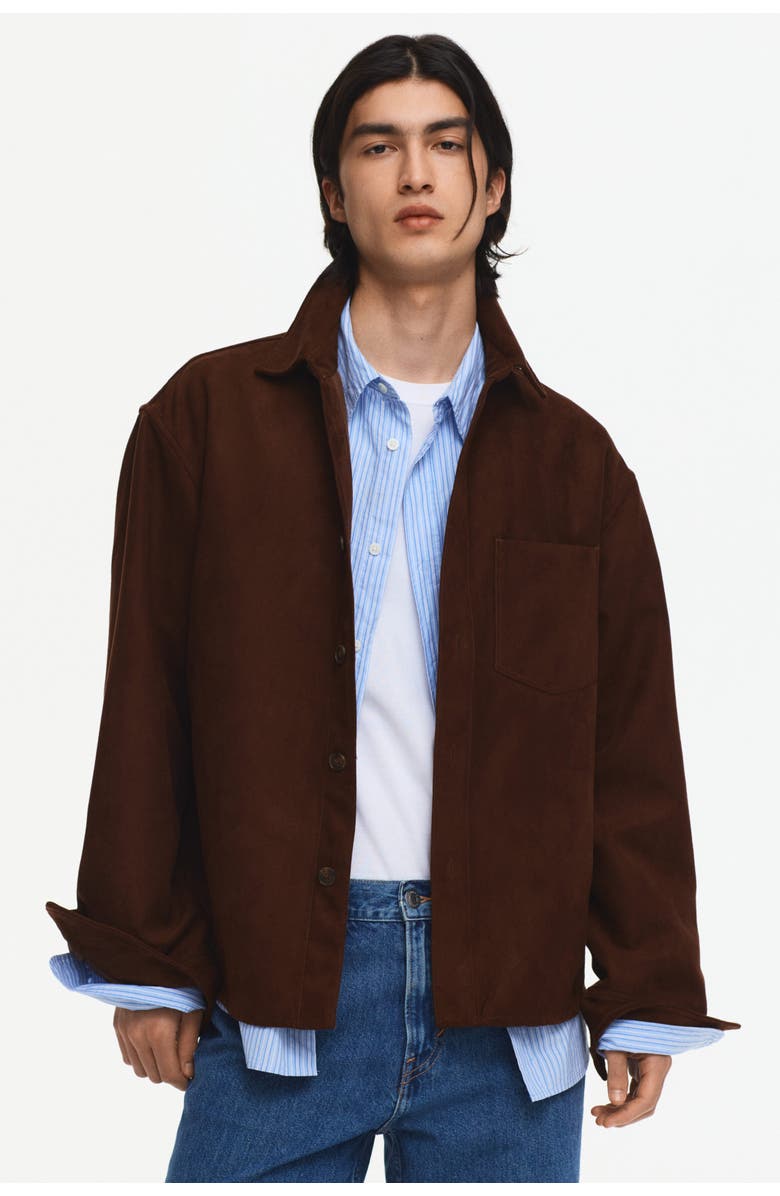 H&M Overshirt, Alternate, color, Brown
