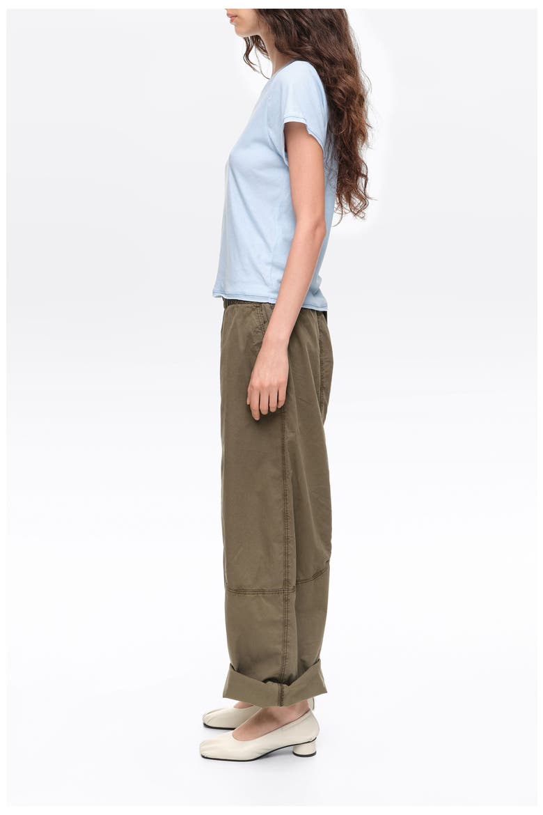 Topstitched Pocket Joggers, Alternate, color, KHAKI