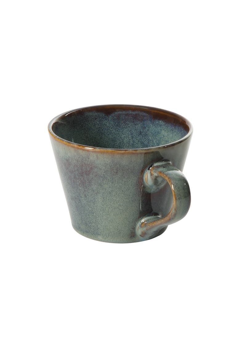 4-Piece Stoneware Coffee Mug Set, 22 Oz, Reactive Glaze Finish, Alternate, color, Blue