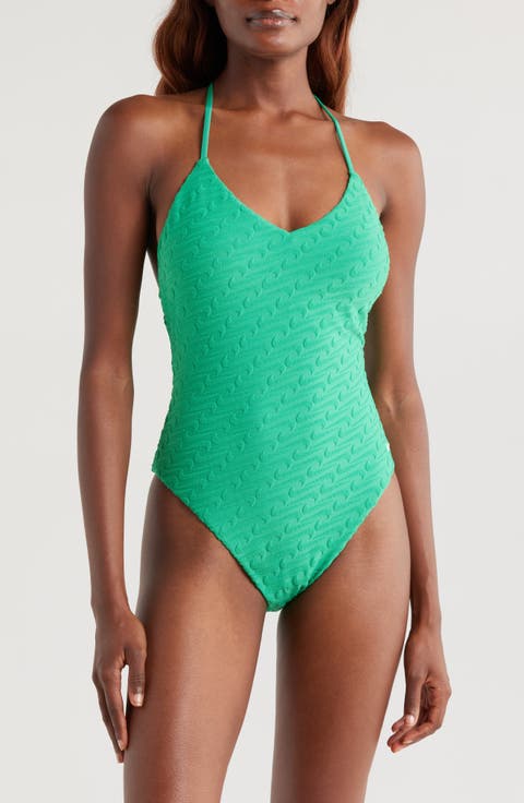 Racerback Terry One-Piece Swimsuit