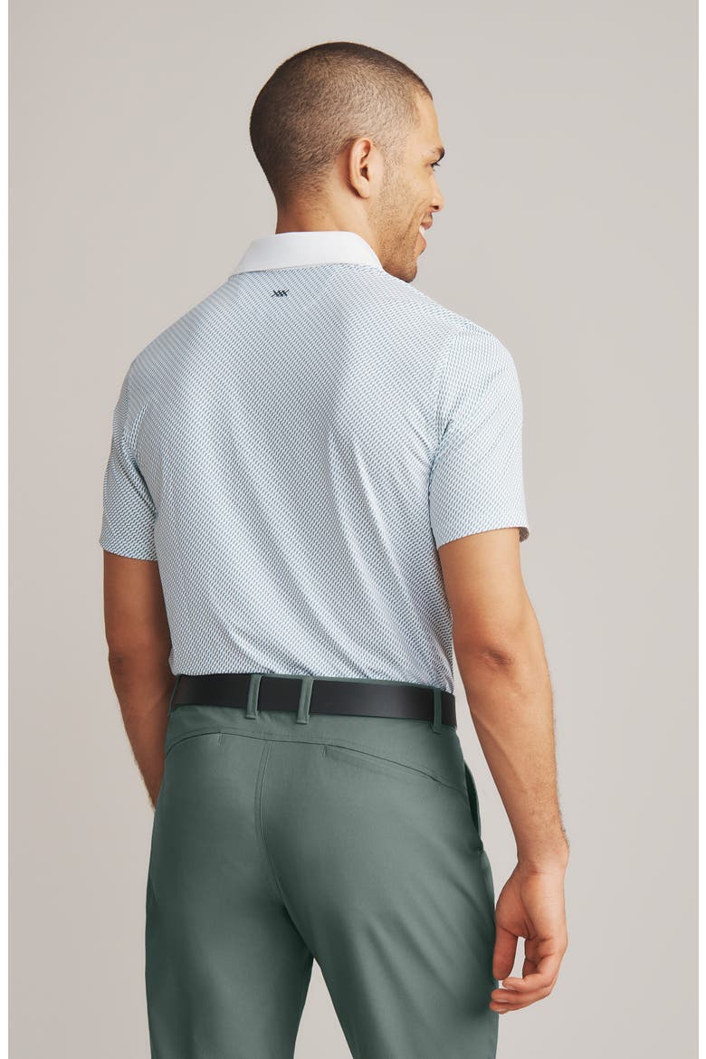 Spread Collar Performance Golf Polo, Alternate, color, TIDAL GREEN WAVY STRIPE