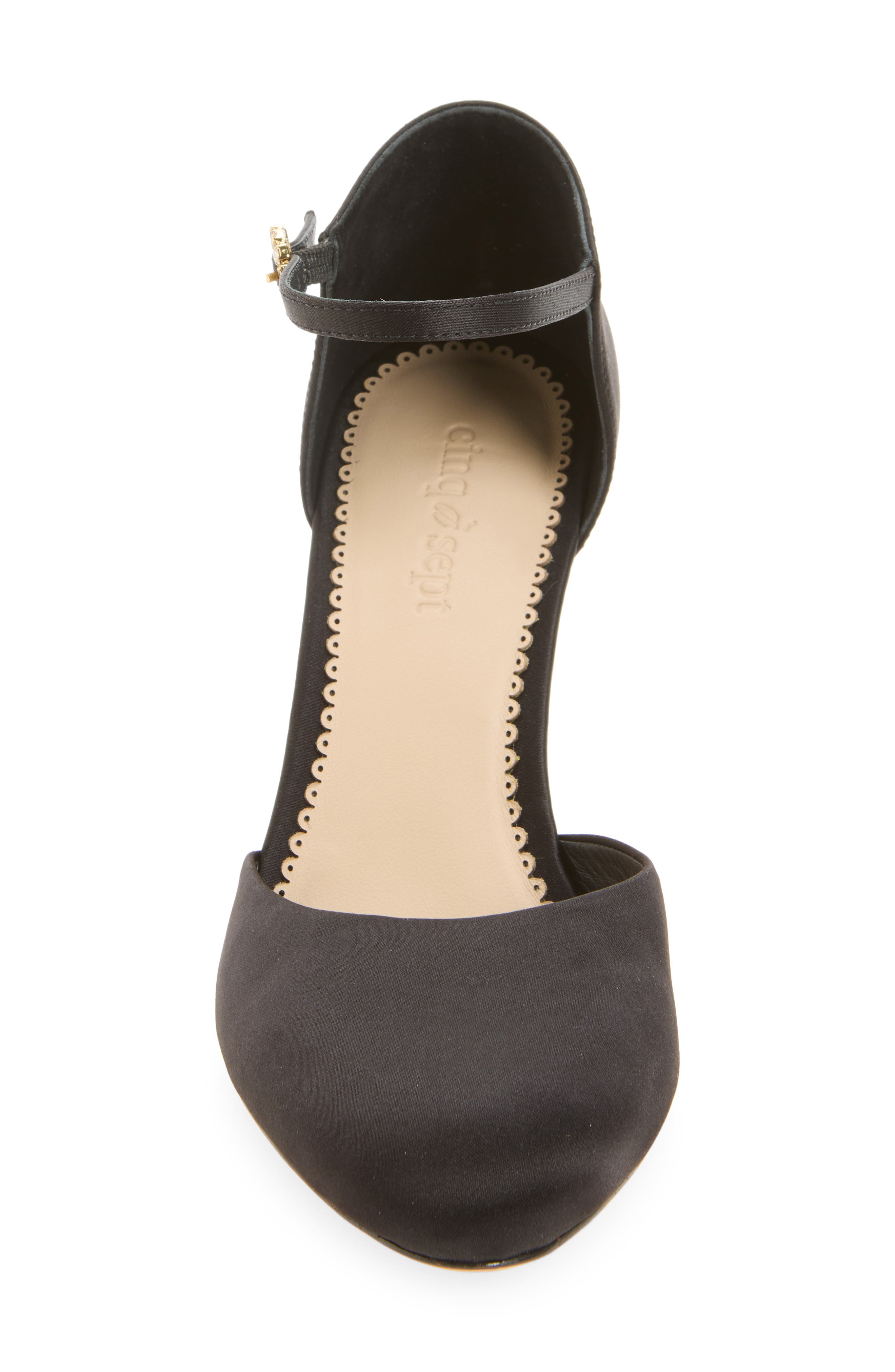 Mariana Satin Pump, Alternate, color, BLACK