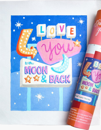 Love You to the Moon & Back Paint-by-Numbers Kit