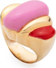 Sterling King Bellmer Enamel Ring