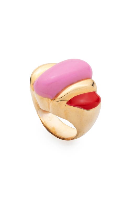 Sterling King Bellmer Enamel Ring