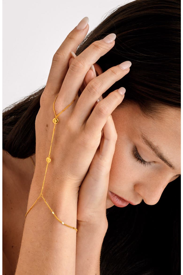 Aphira Hand Chain, Alternate, color, Gold