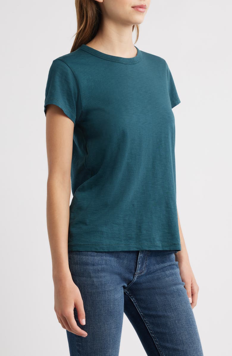 rag & bone The Slub Organic Pima Cotton T-Shirt, Alternate, color, Drktl