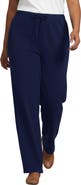 Lands' End Serious Sweats High Rise Relaxed Straight Leg Pants