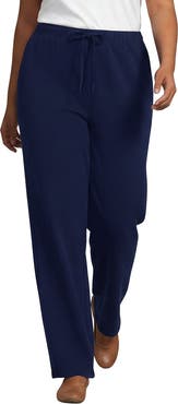 Lands' End Serious Sweats High Rise Relaxed Straight Leg Pants