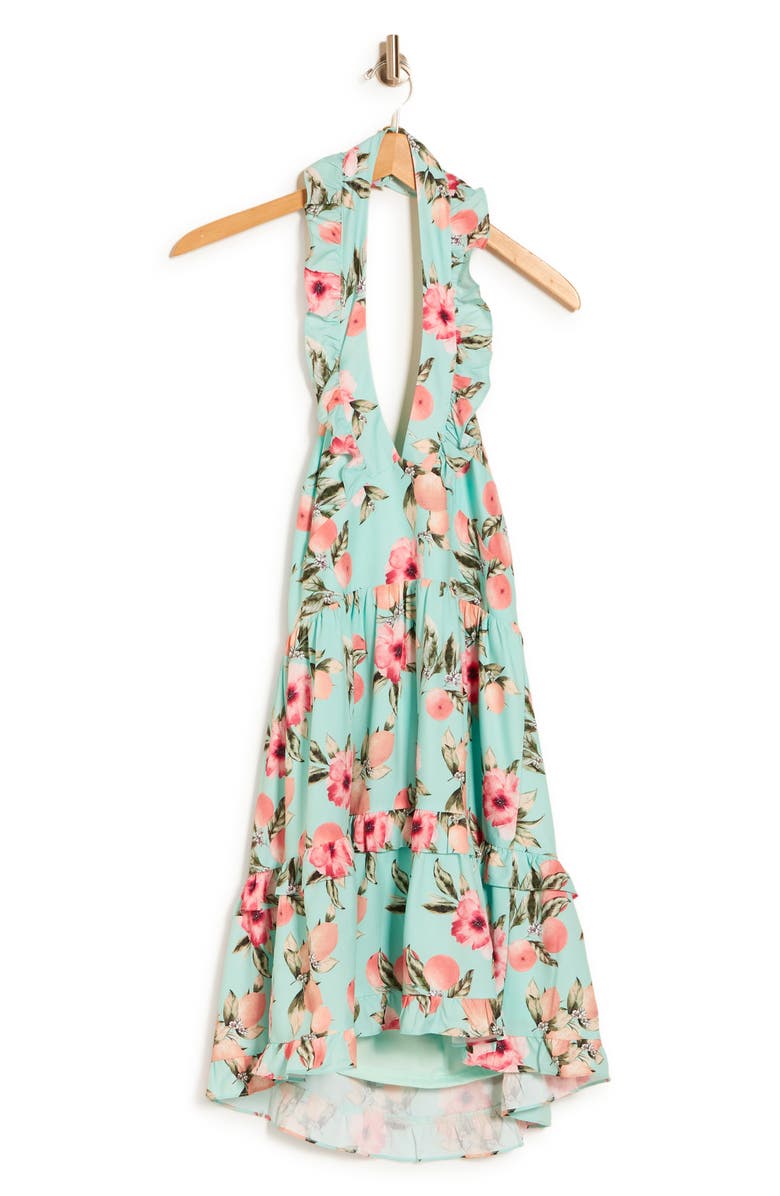 NSR Ruffle Printed Mini Dress, Alternate, color,